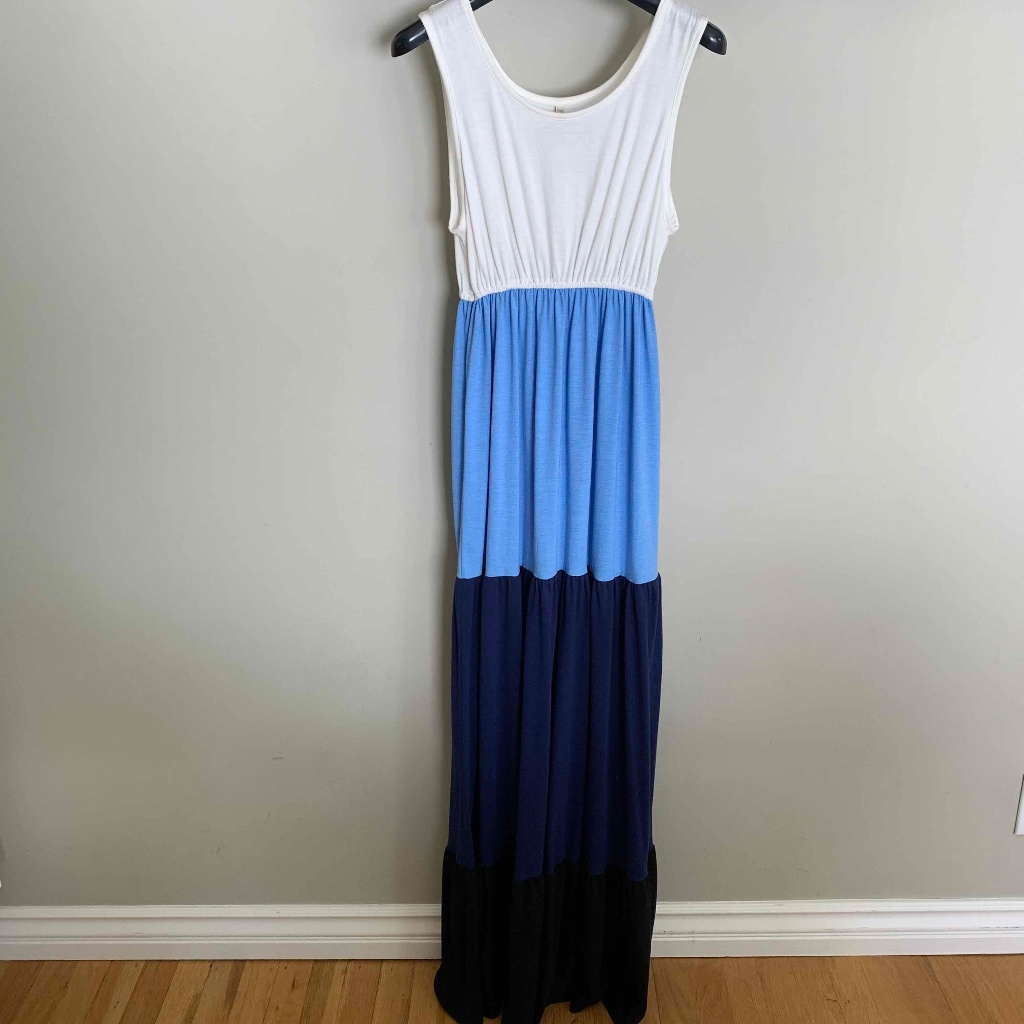Color Block Maxi Dress
